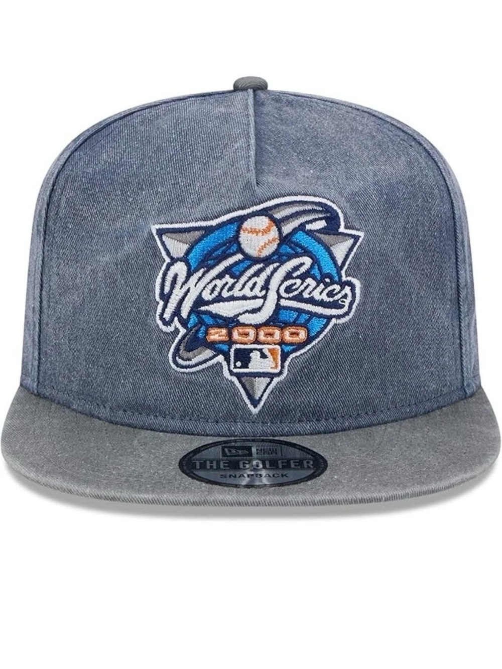 New Era: Yankees World Series 2000 Denim Snapback Golf Hat- Distressed NWT